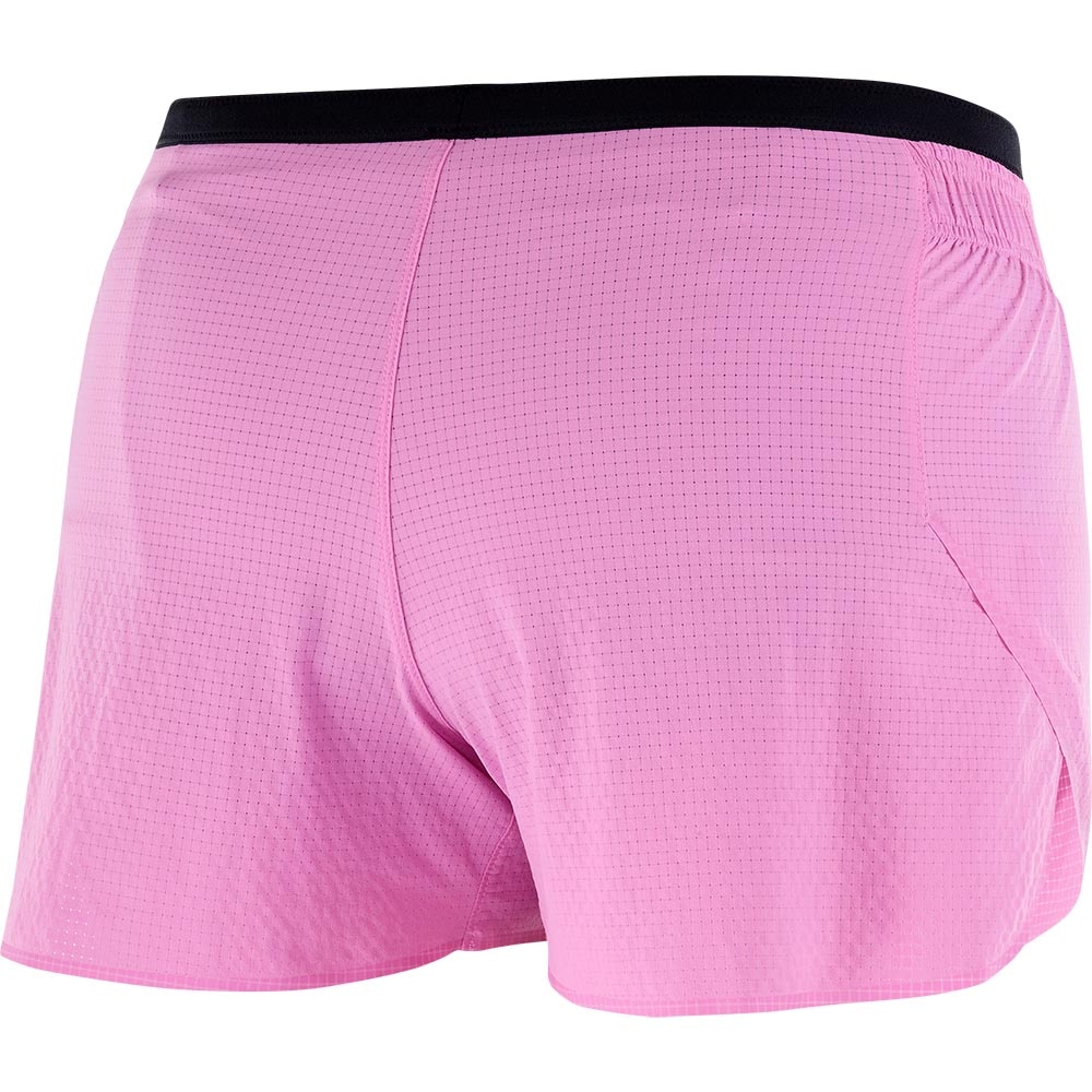 Salomon Sense Aero 3" Løpeshorts Dame Rosa