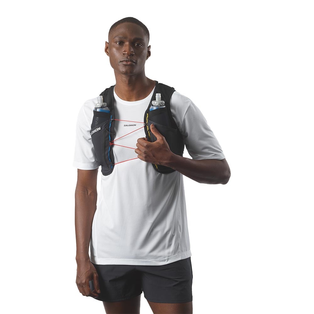 Salomon Sense Pro 6 Race Flag Set Løpevest Sort/Hvit