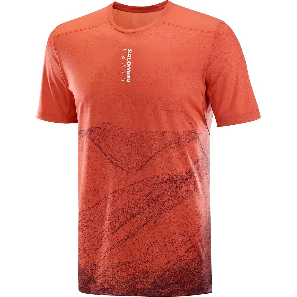 Salomon S/Lab Ultra Kortermet Trøye Herre Rød/Oransje