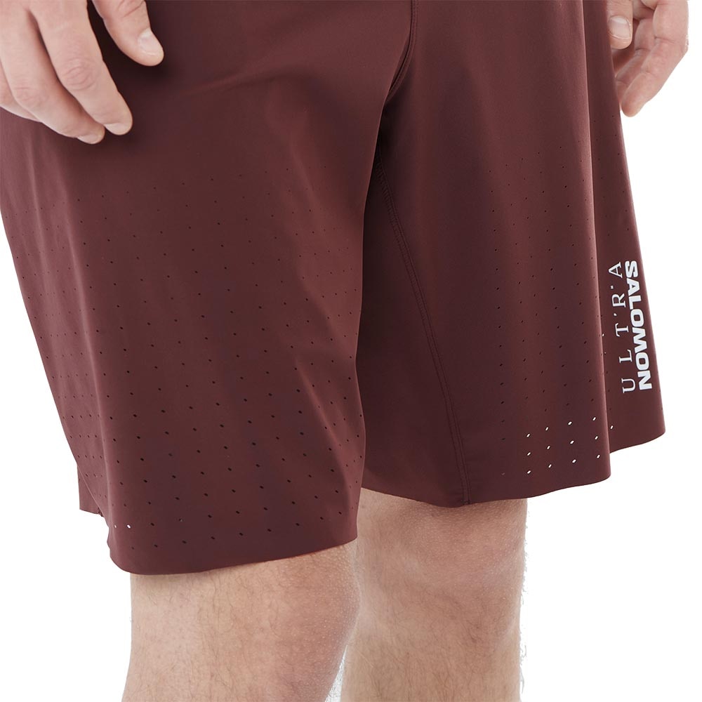 Salomon S/Lab Ultra 2in1 Løpeshorts Herre Brun/Burgunder
