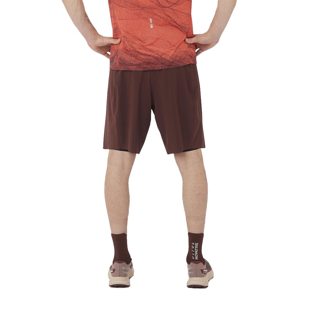 Salomon S/Lab Ultra 2in1 Løpeshorts Herre Brun/Burgunder