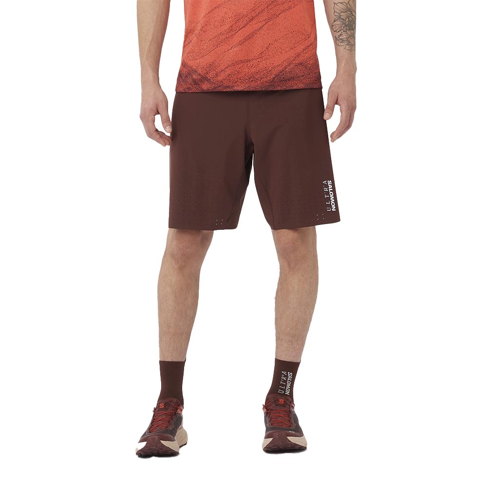 Salomon S/Lab Ultra 2in1 Løpeshorts Herre Brun/Burgunder