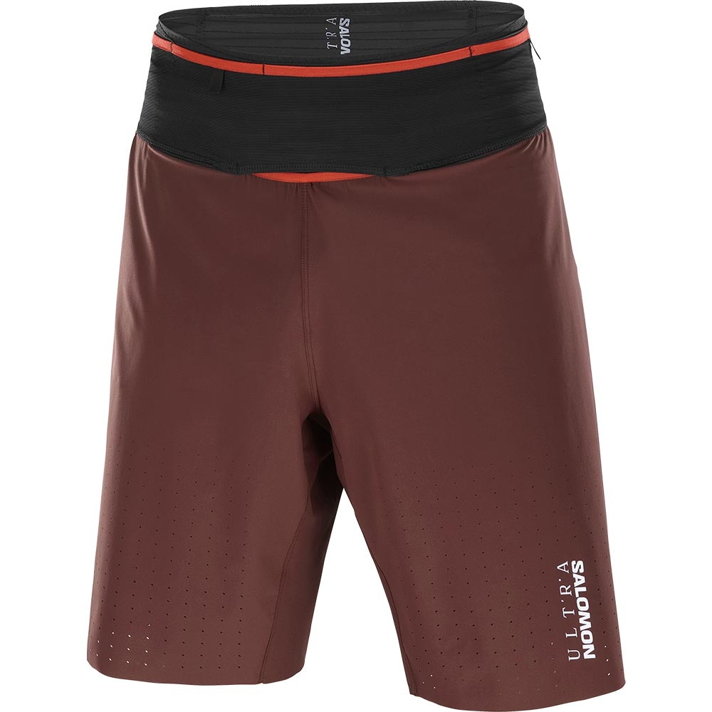 Salomon S/Lab Ultra 2in1 Løpeshorts Herre Brun/Burgunder