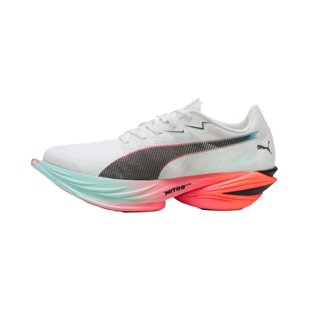 Puma Fast-R Nitro Elite 3 Joggesko Herre Hvit/Turkis/Rosa