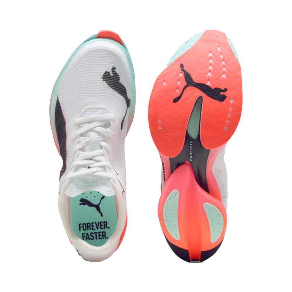 Puma Fast-R Nitro Elite 3 Joggesko Herre Hvit/Turkis/Rosa