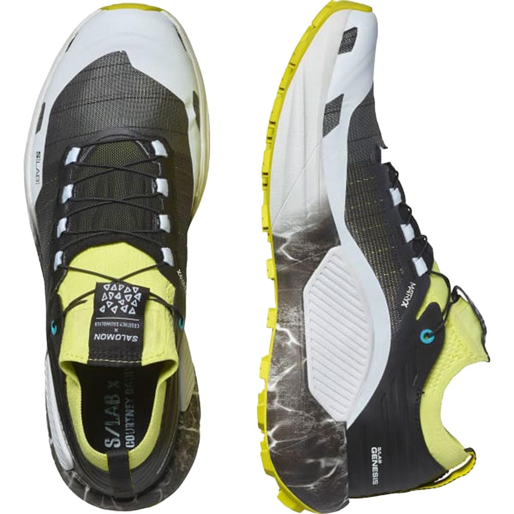 Salomon S/LAB Genesis Limited Courtney Edition V2 Joggesko Dame Sort/Gul/Grå