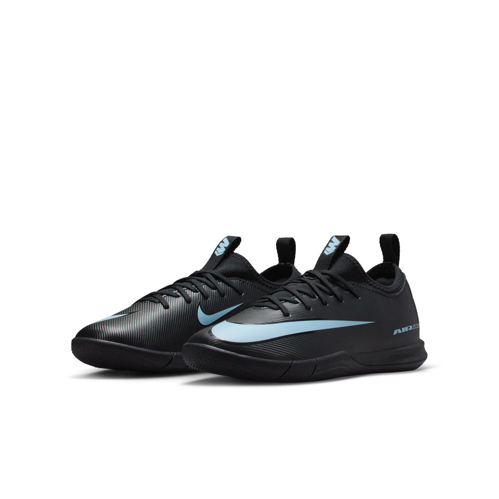 Nike Mercurial Zoom Vapor 16 Academy IC Futsal Innendørs Fotballsko Barn Shadow Sort/Blå