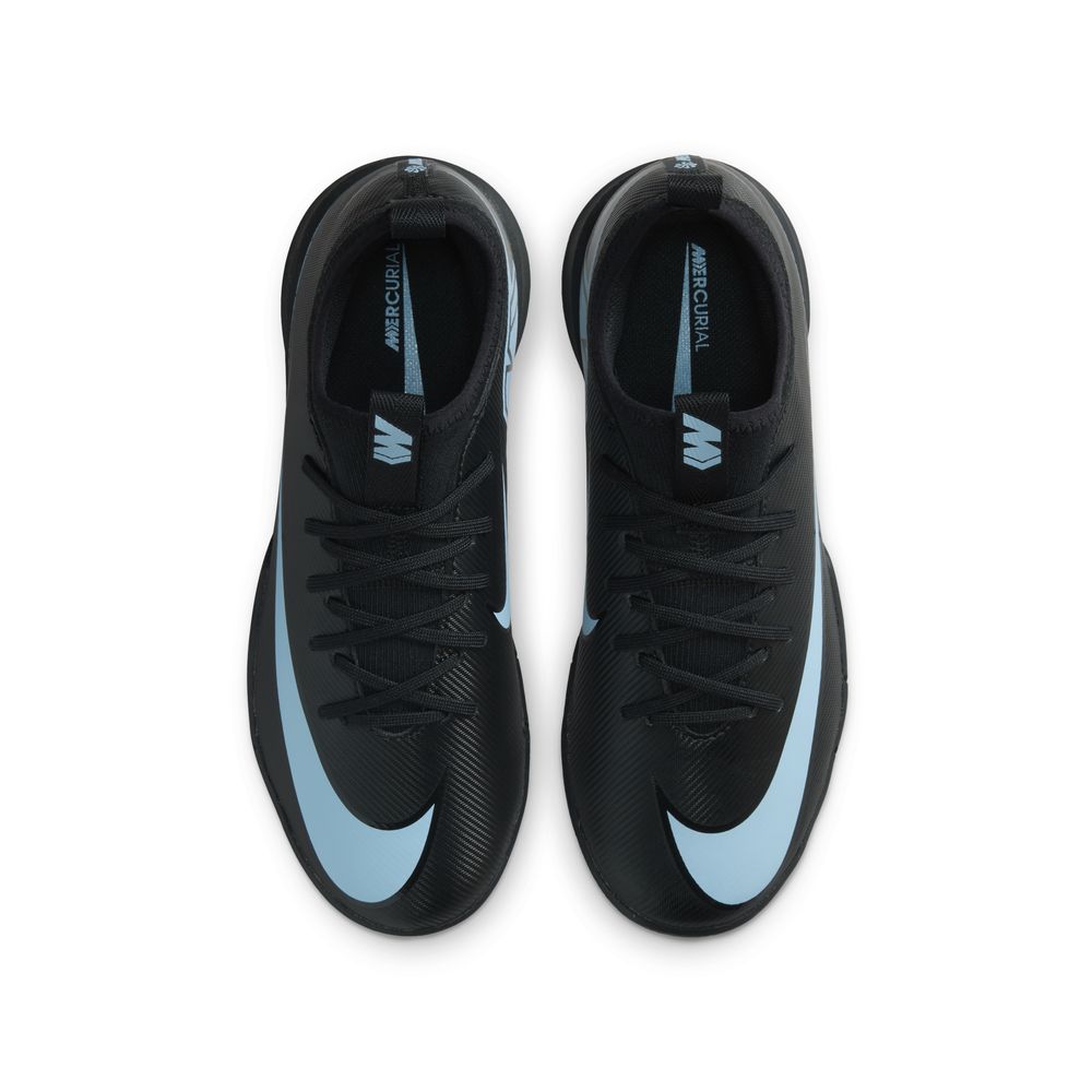 Nike Mercurial Zoom Vapor 16 Academy IC Futsal Innendørs Fotballsko Barn Shadow Sort/Blå