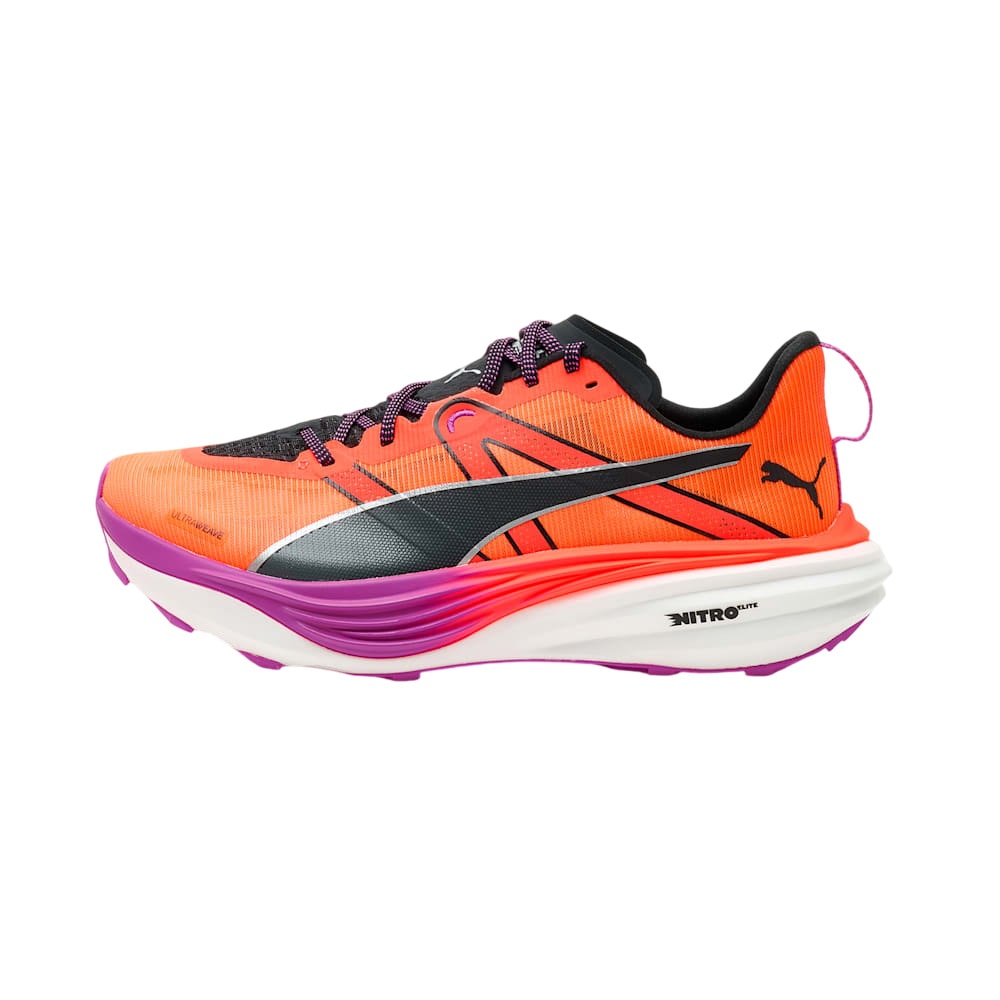 Puma Deviate Nitro Elite Trail Joggesko Herre Oransje/Sort/Lilla