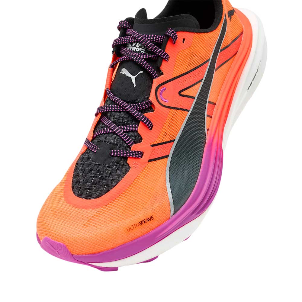 Puma Deviate Nitro Elite Trail Joggesko Herre Oransje/Sort/Lilla