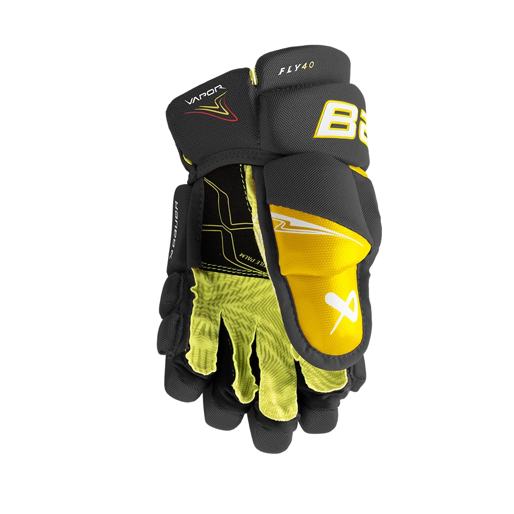 Bauer Vapor Fly40 Junior Hockeyhanske Svart/Gul