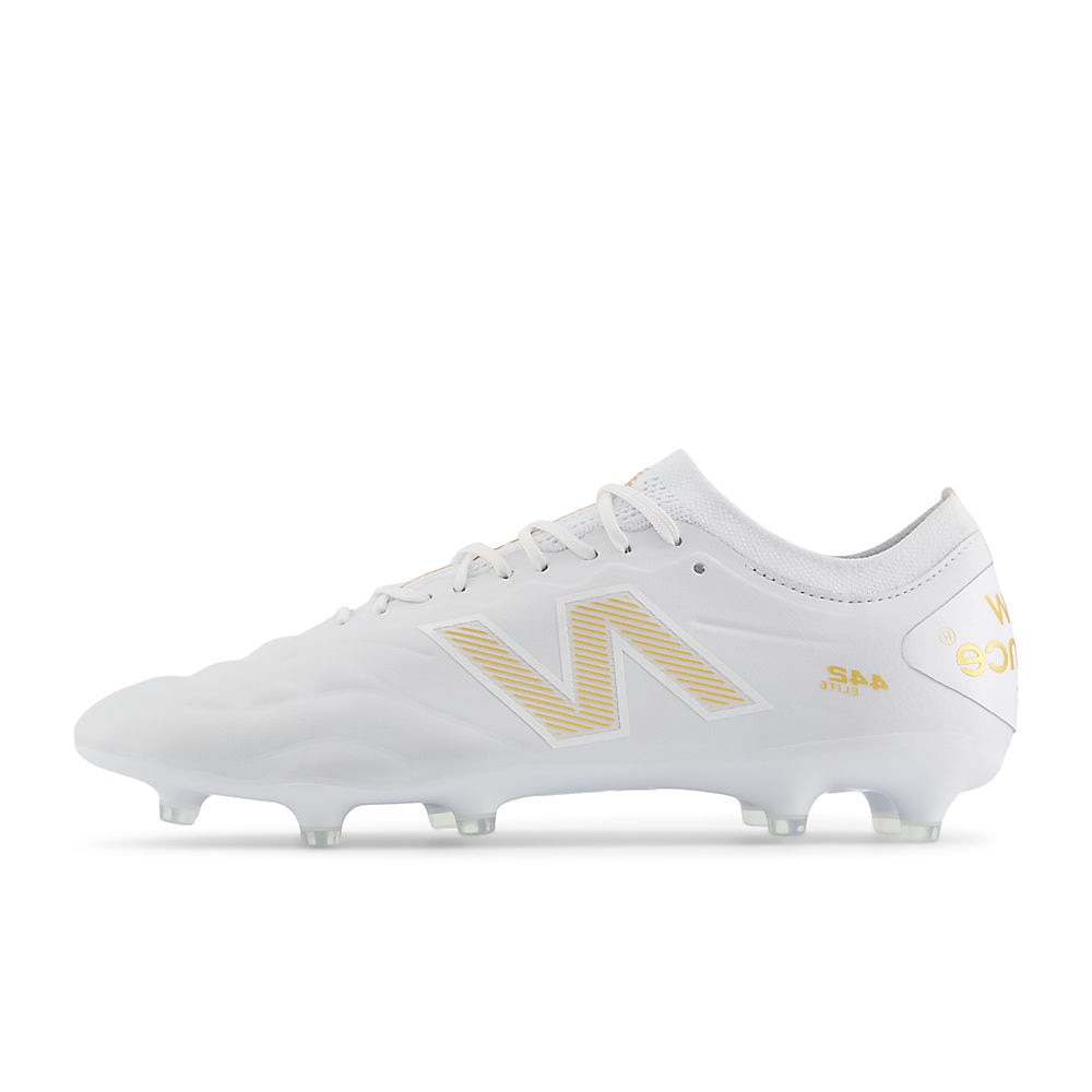 New Balance 442 Elite V2 FG Fotballsko 10 Year Hvit/Gull