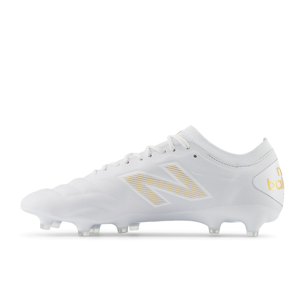 New Balance 442 Elite V2 FG Fotballsko 10 Year Hvit/Gull