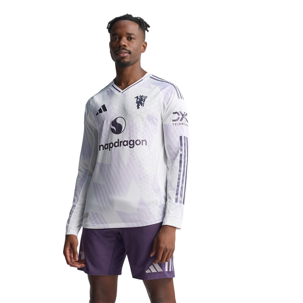 Adidas Manchester United Authentic Langermet Fotballdrakt 25/26 Borte