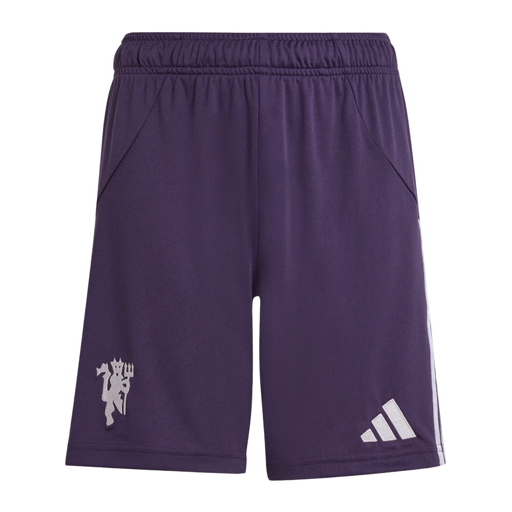 Adidas Manchester United Fotballshorts 25/26 Barn Borte