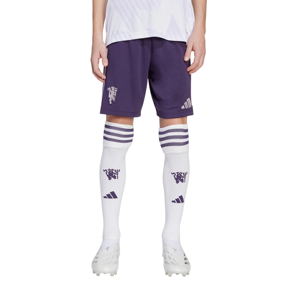 Adidas Manchester United Fotballshorts 25/26 Barn Borte