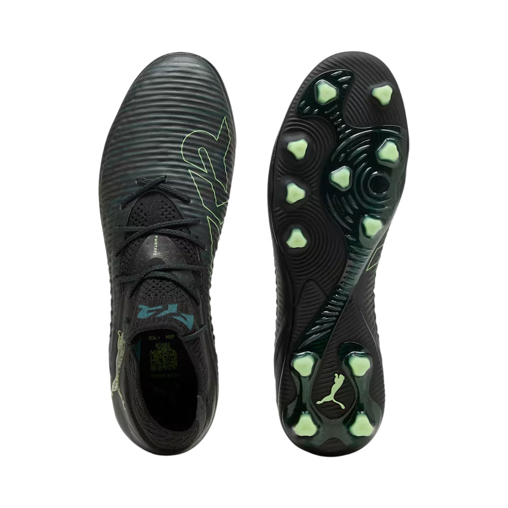 Puma FUTURE 8 Ultimate AG Fotballsko Eclipse Sort/Grønn