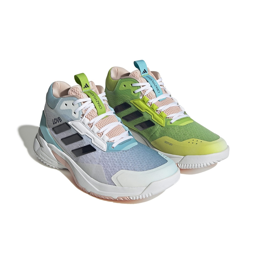 Adidas Crazyflight 6 Mid Hallsko Dame Hvit/Blå/Grønn