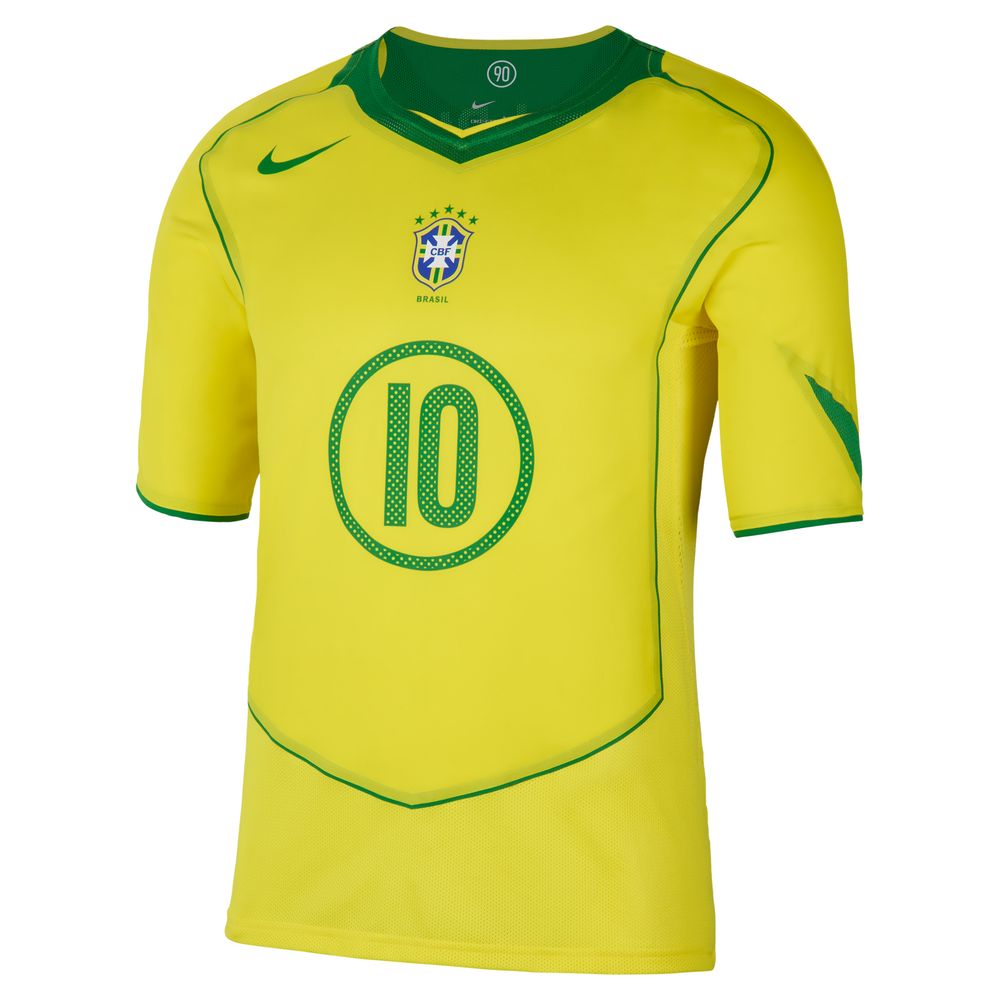 Nike Brasil 2004 Total 90 Reissue Ronaldinho 10 Fotballdrakt Hjemme