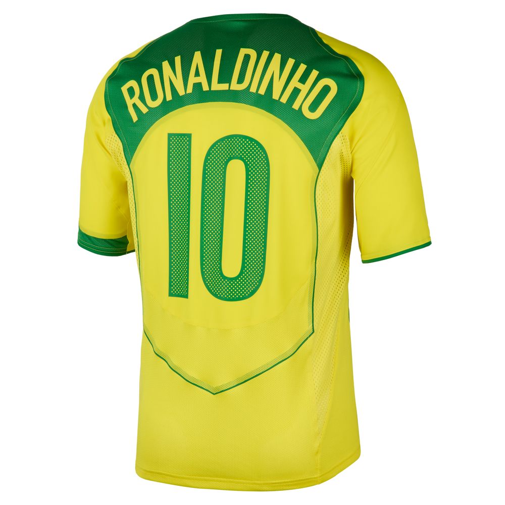 Nike Brasil 2004 Total 90 Reissue Ronaldinho 10 Fotballdrakt Hjemme