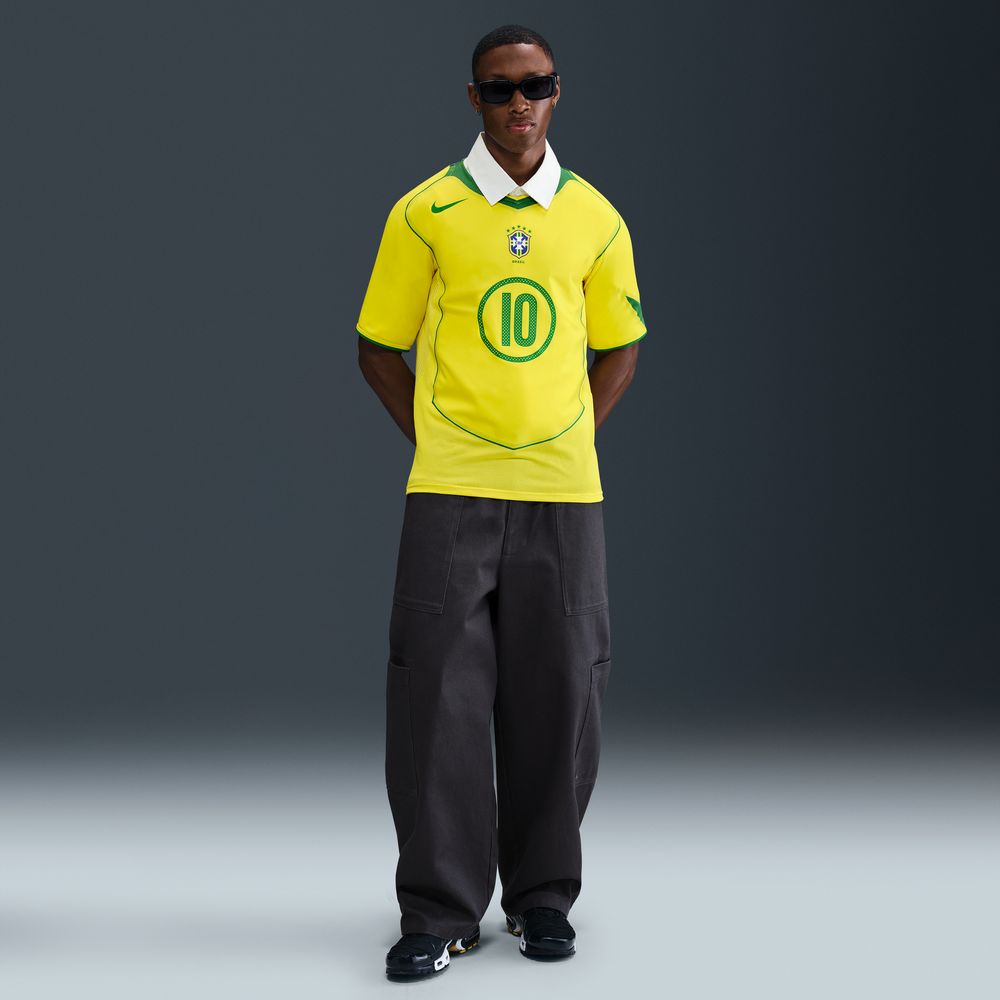 Nike Brasil 2004 Total 90 Reissue Ronaldinho 10 Fotballdrakt Hjemme