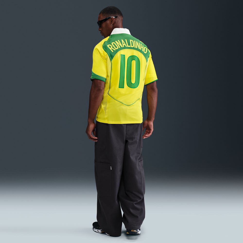 Nike Brasil 2004 Total 90 Reissue Ronaldinho 10 Fotballdrakt Hjemme