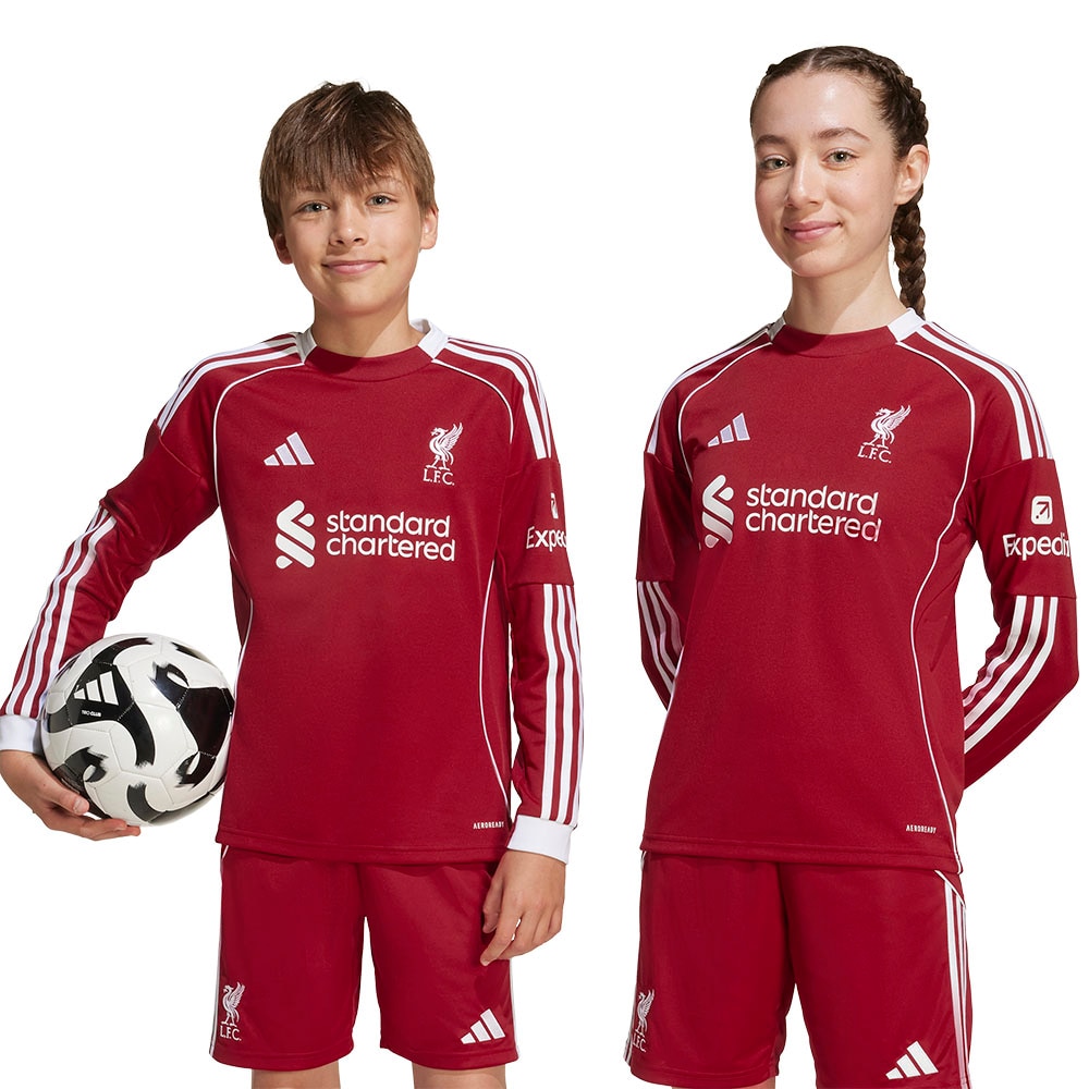 Adidas Liverpool FC Langermet Fotballdrakt 25/26 Barn Hjemme