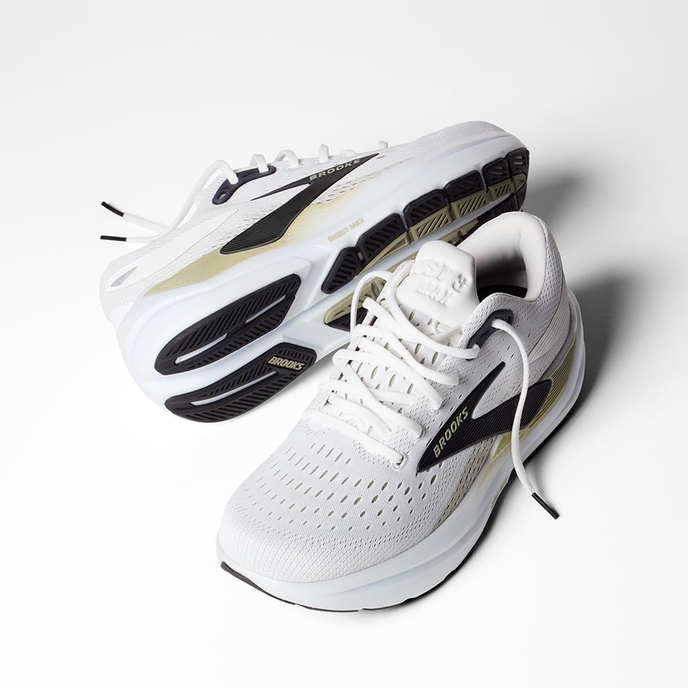 Brooks Ghost Max 3 Joggesko Herre Hvit/Sort