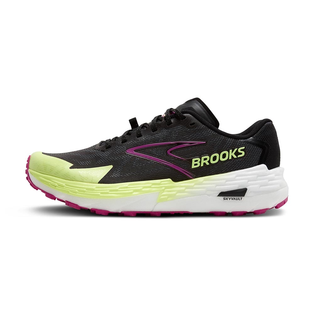 Brooks Catamount 4 Joggesko Dame Sort/Gul/Lilla