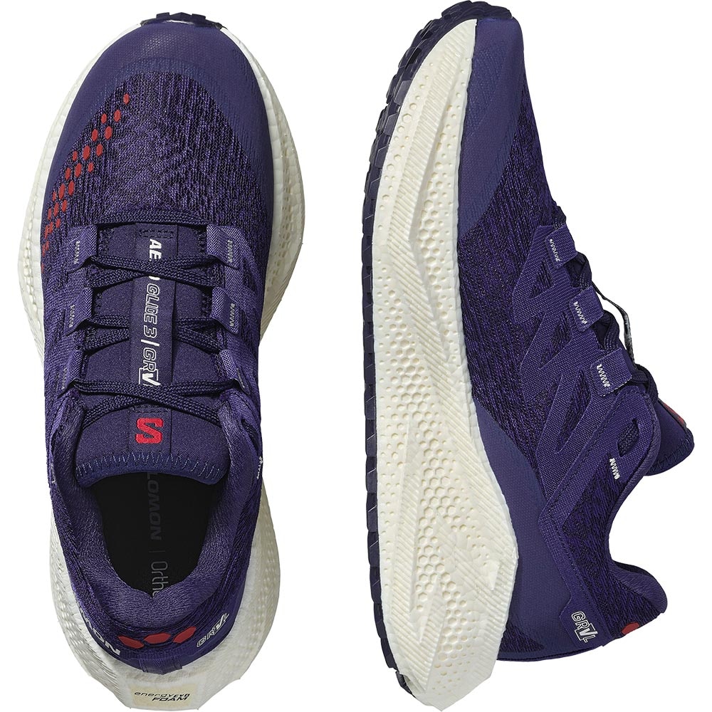 Salomon Aero Glide 3 GRVL Joggesko Dame Lilla/Hvit/Rød