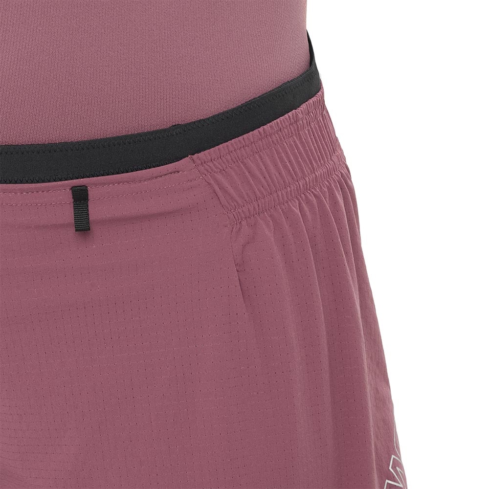 Salomon Sense Aero 5" Løpeshorts Dame Burgunder