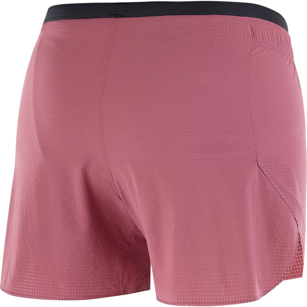 Salomon Sense Aero 5" Løpeshorts Dame Burgunder