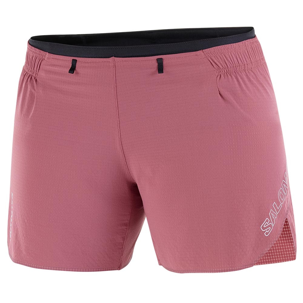 Salomon Sense Aero 5" Løpeshorts Dame Burgunder