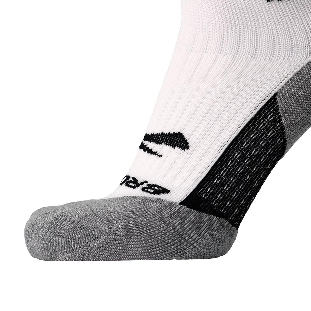 Brooks Ghost Crew Løpesokker Hvit/Sort/Grå