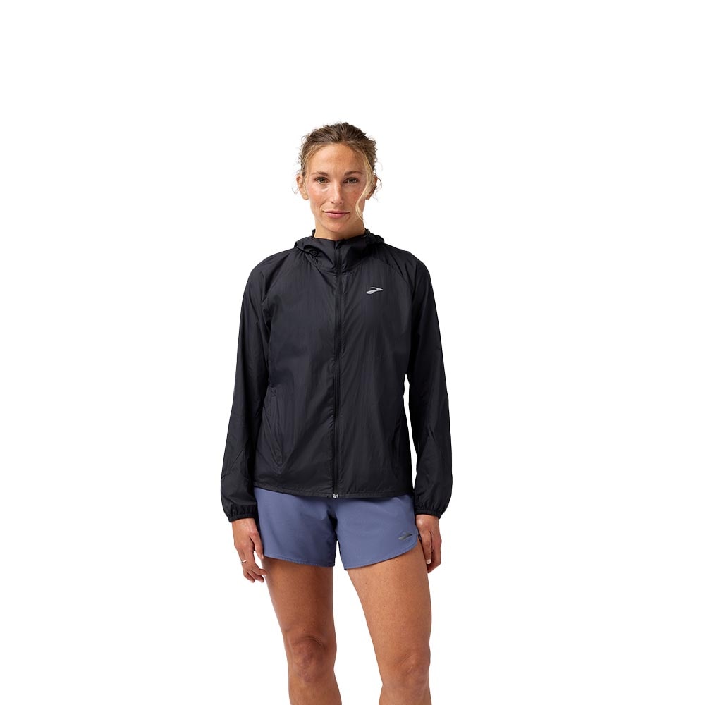 Brooks Canopy Packable Løpejakke Dame Sort