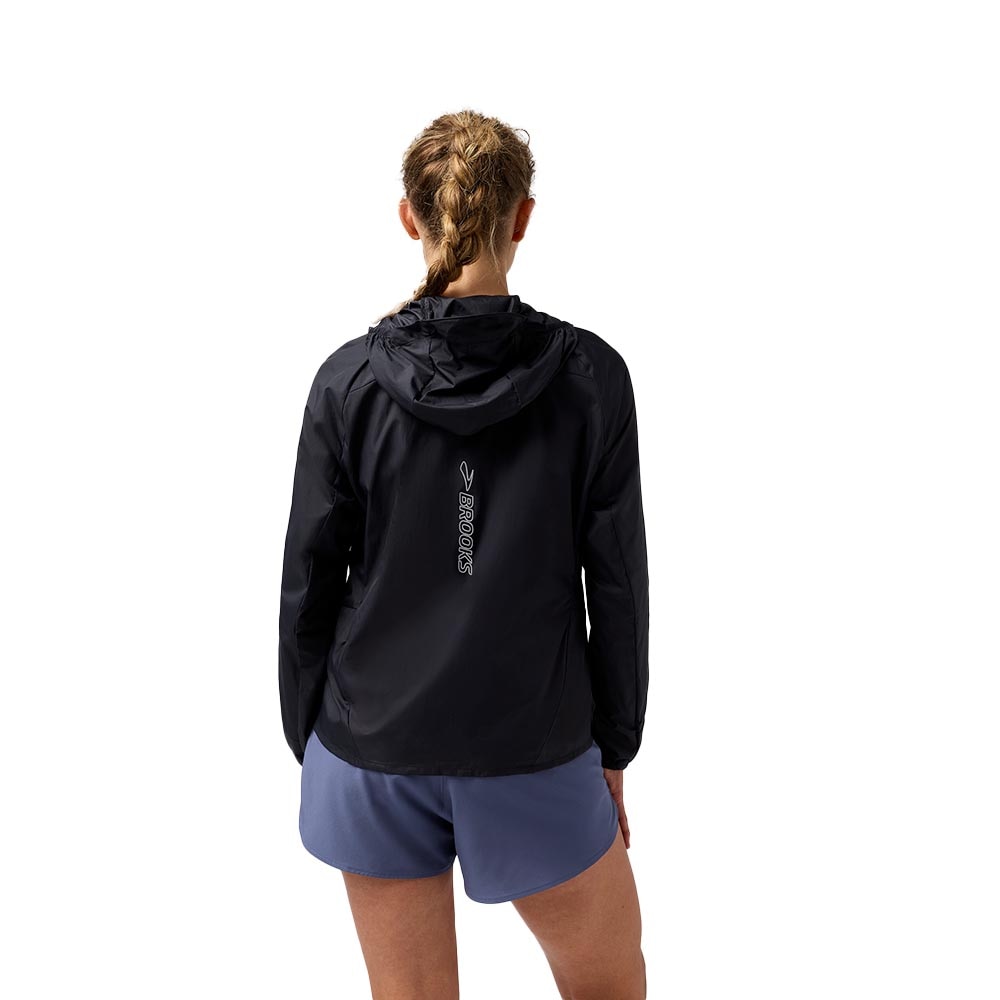 Brooks Canopy Packable Løpejakke Dame Sort