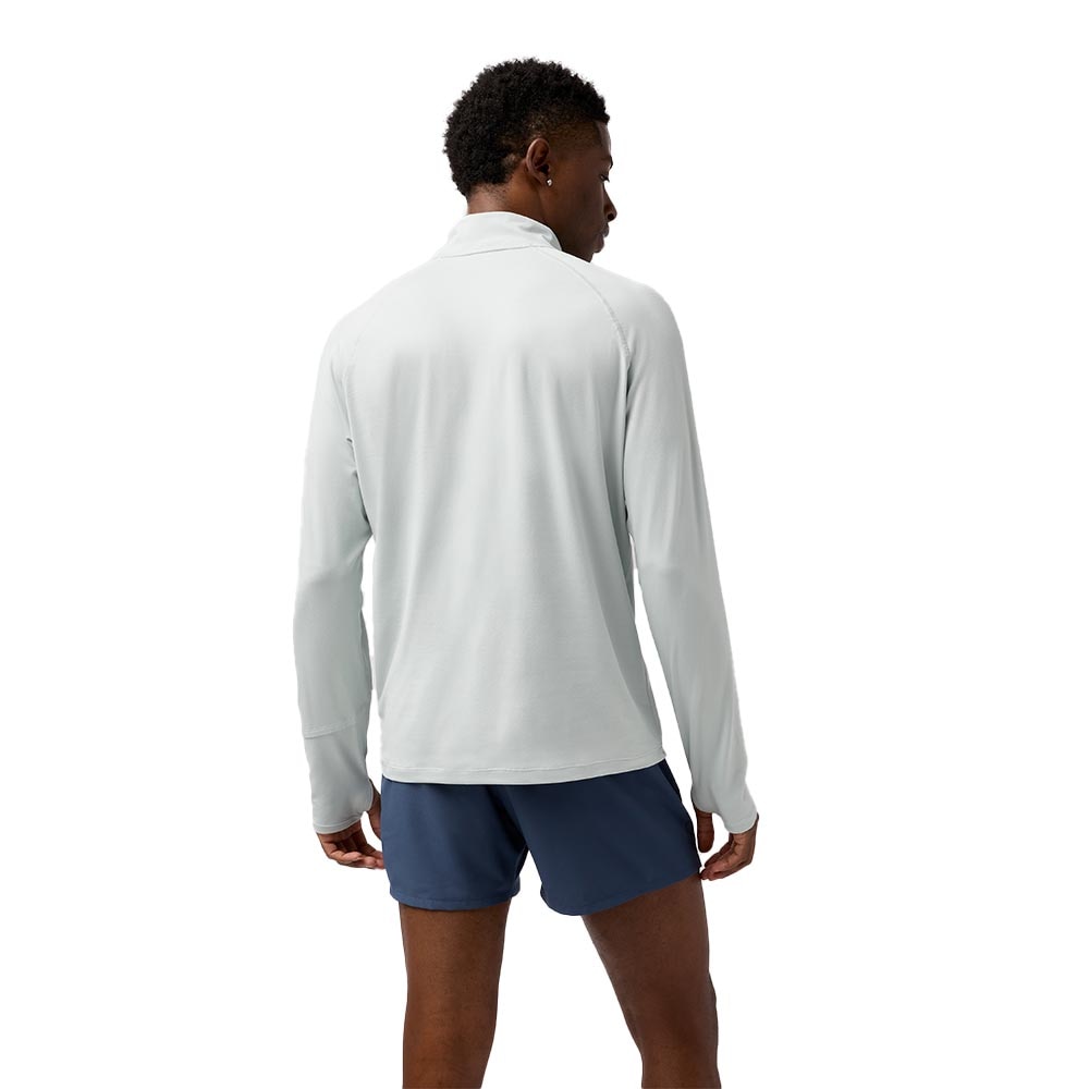 Brooks Dash 1/4 Zip 3.0 Trøye Herre Hvit/Grå