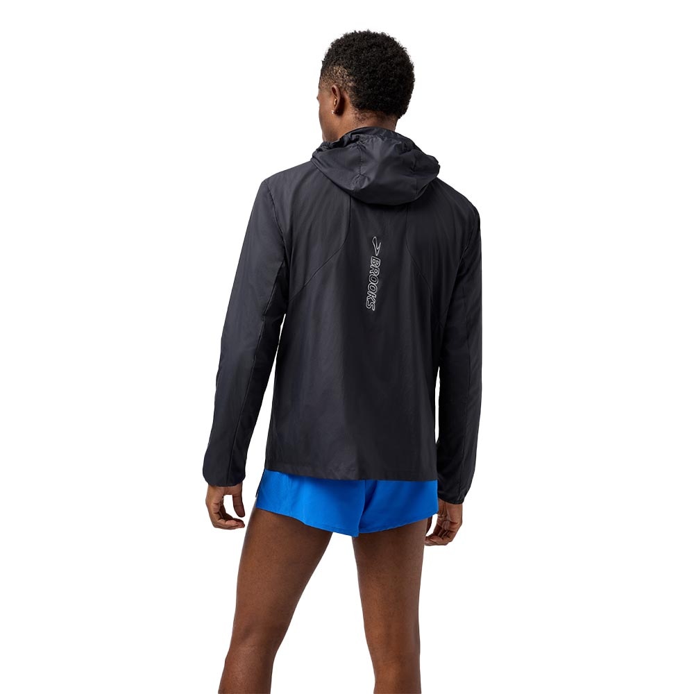 Brooks Canopy Packable Løpejakke Herre Sort