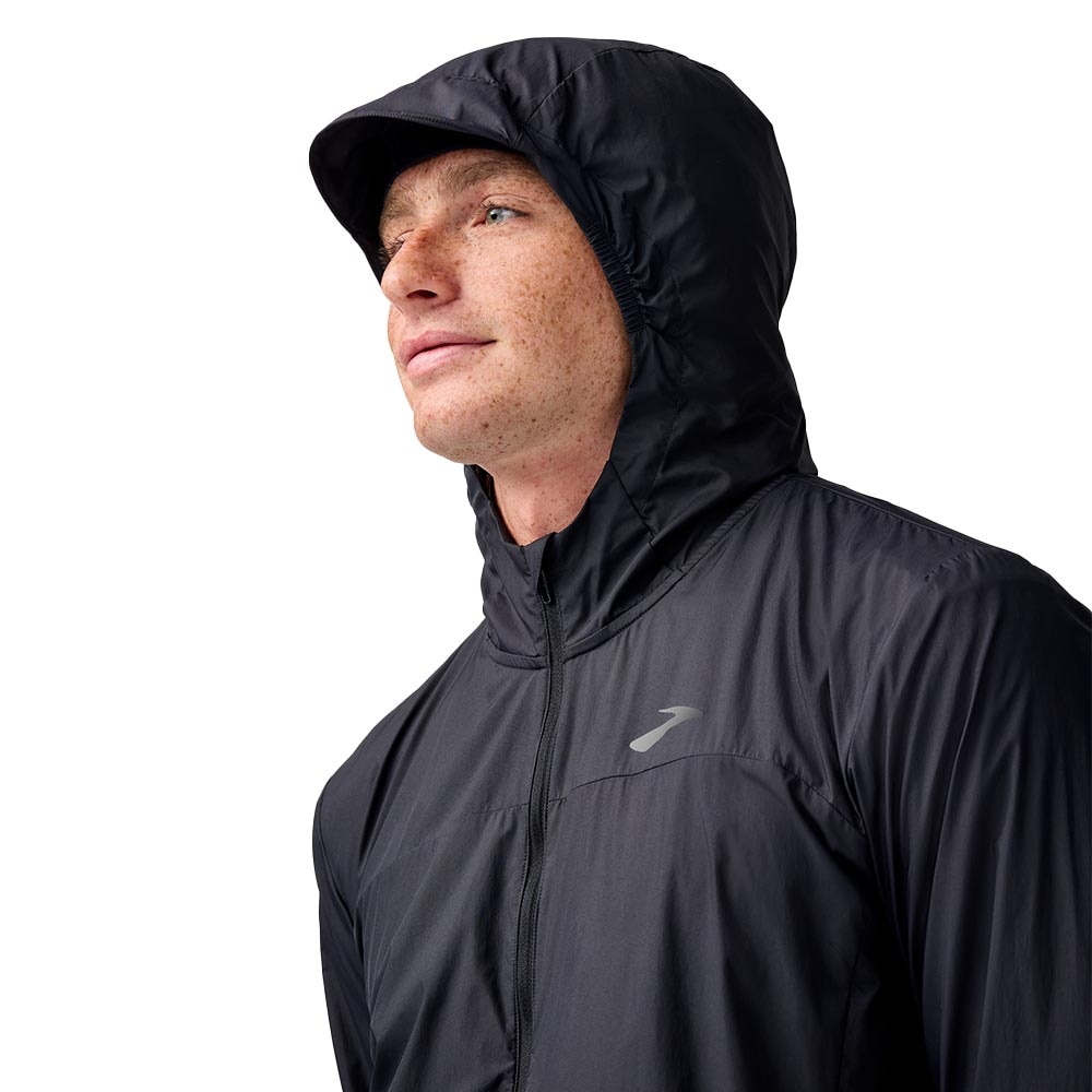 Brooks Canopy Packable Løpejakke Herre Sort