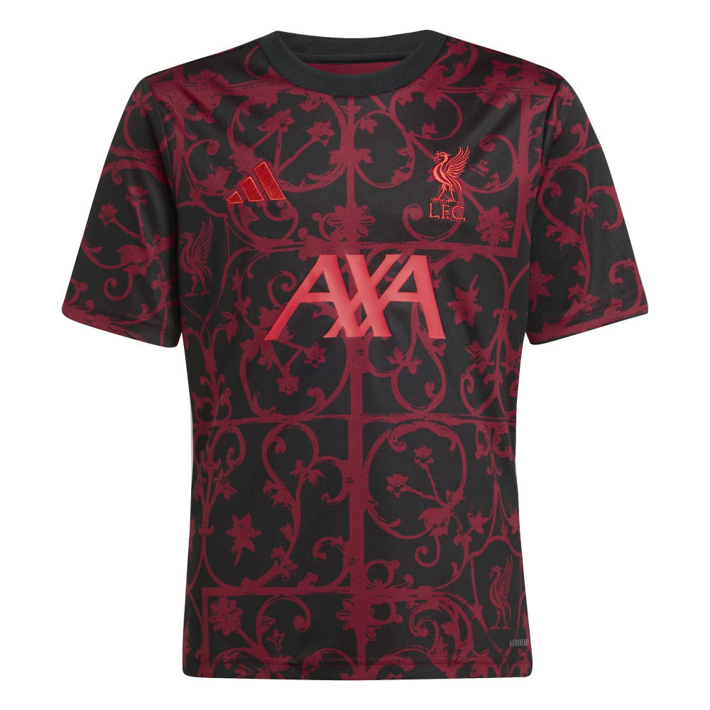 Adidas Liverpool FC Pre-Match Treningstrøye 25/26 Barn Sort/Rød