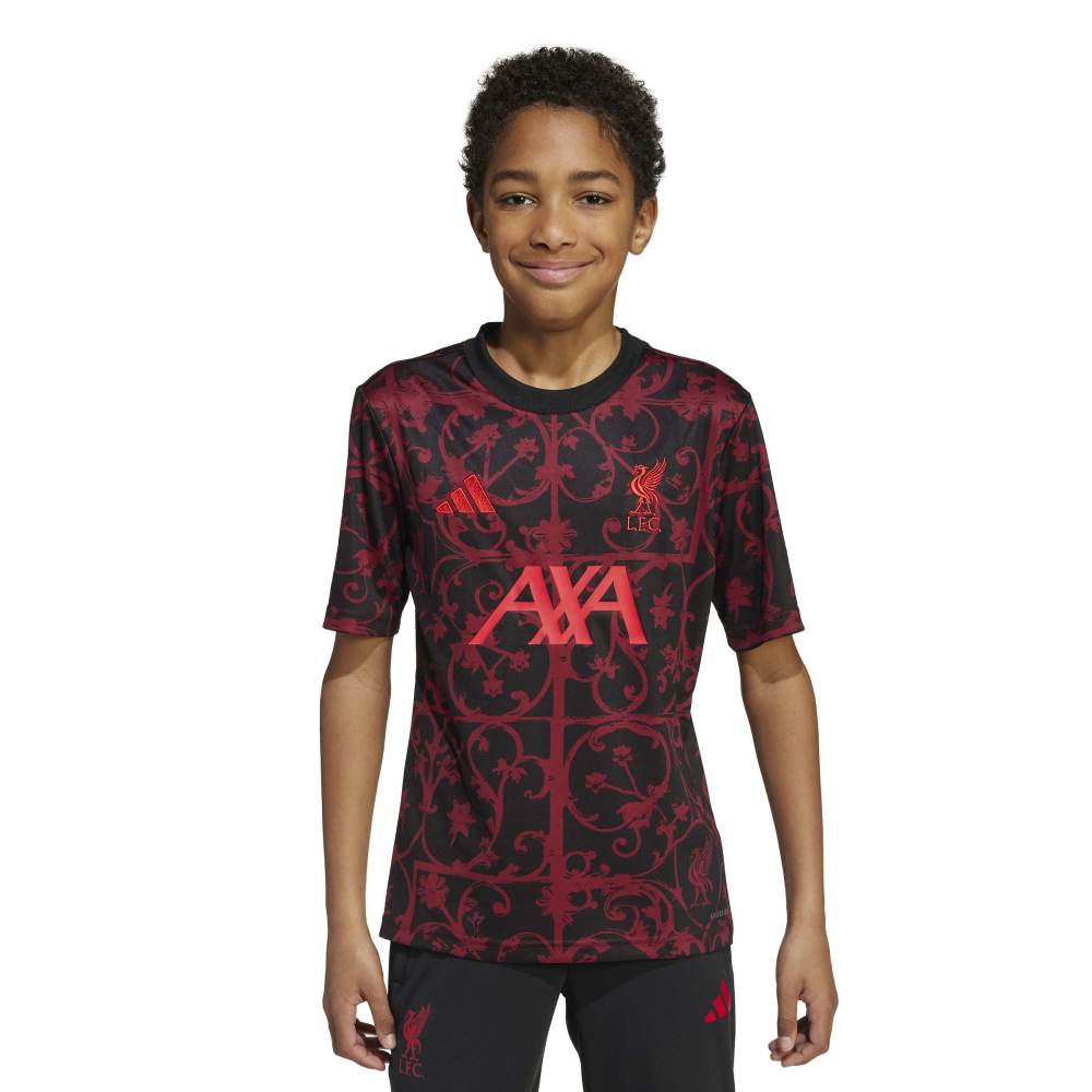 Adidas Liverpool FC Pre-Match Treningstrøye 25/26 Barn Sort/Rød