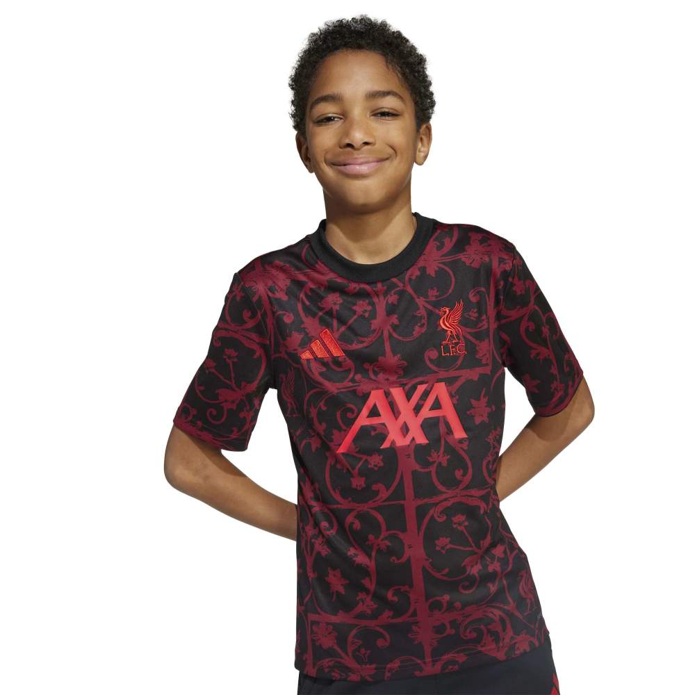 Adidas Liverpool FC Pre-Match Treningstrøye 25/26 Barn Sort/Rød