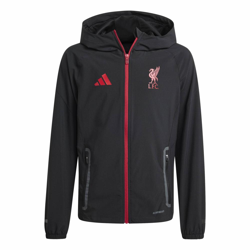 Adidas Liverpool FC Tiro Competition Vis Tech Travel Jakke Barn 25/26 Sort