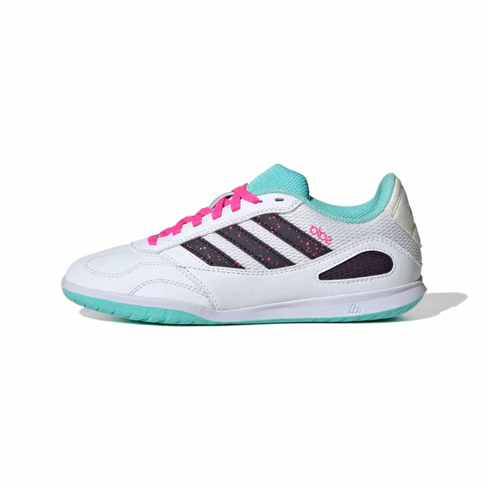Adidas Super Sala Competition 3 IN Futsal Innendørs Fotballsko Barn Hvit/Turkis