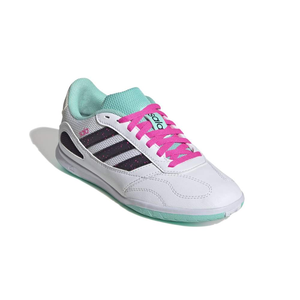 Adidas Super Sala Competition 3 IN Futsal Innendørs Fotballsko Barn Hvit/Turkis