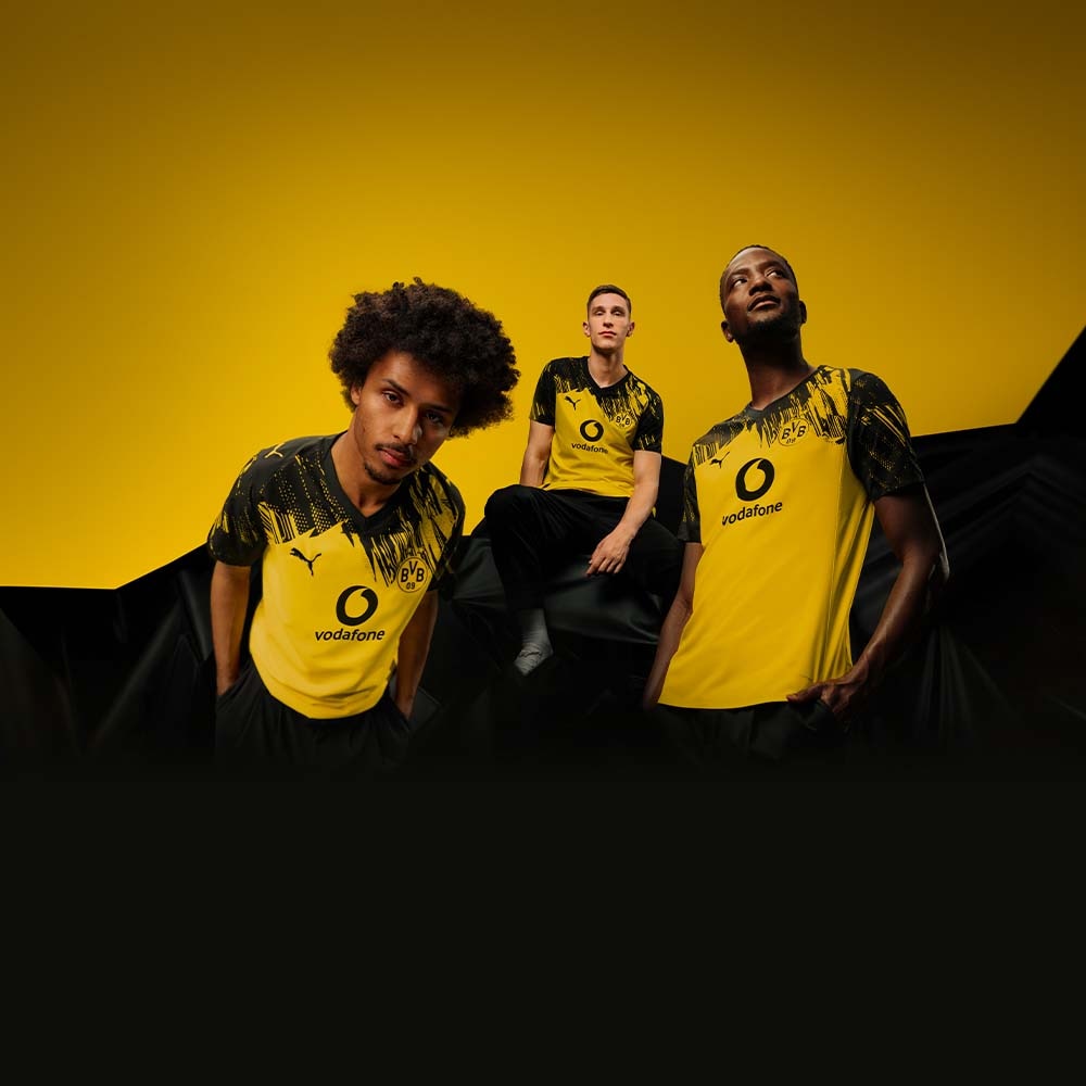 Puma BVB Dortmund Fotballdrakt 25/26 Barn Hjemme 