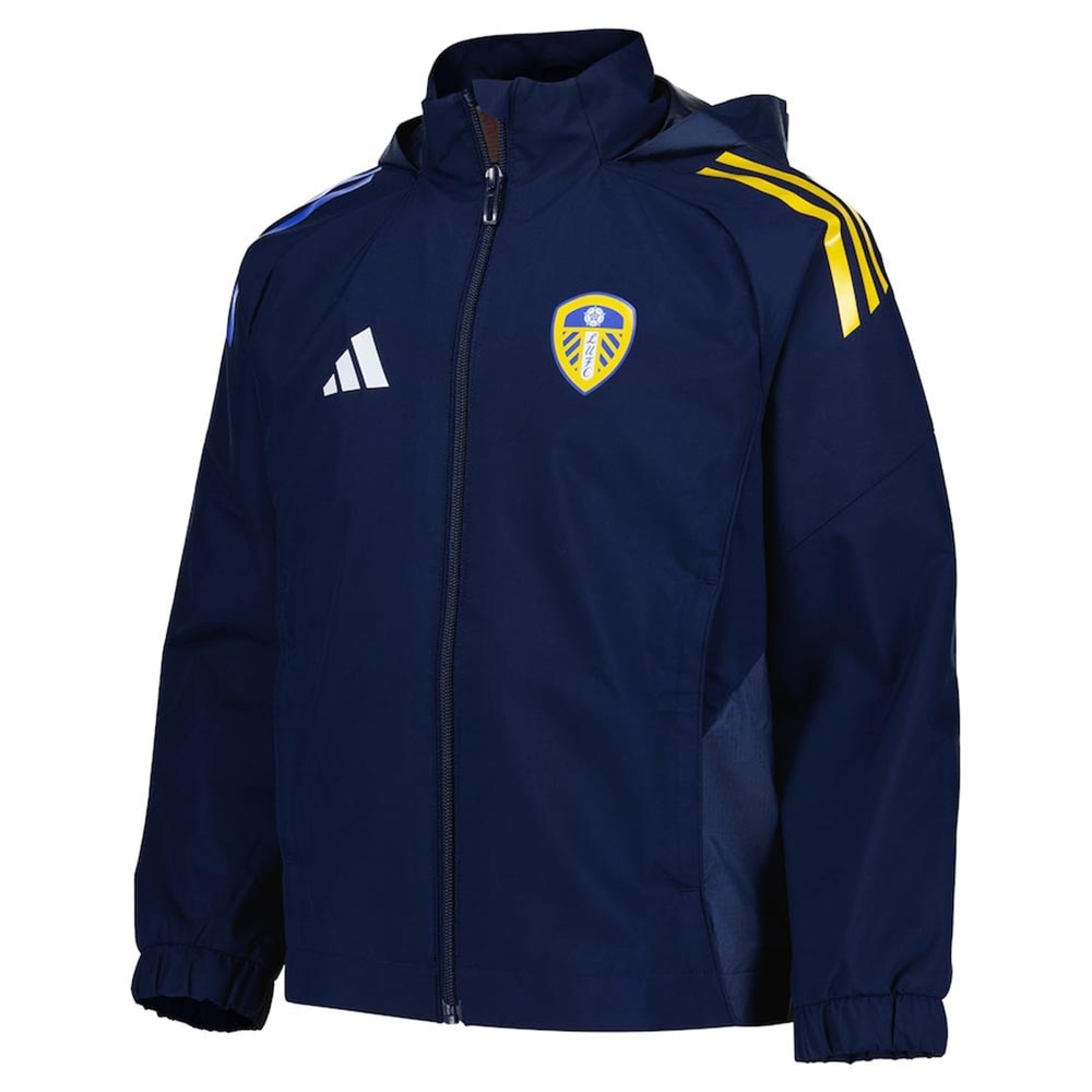 Adidas Leeds United Allværsjakke 25/26 Marine