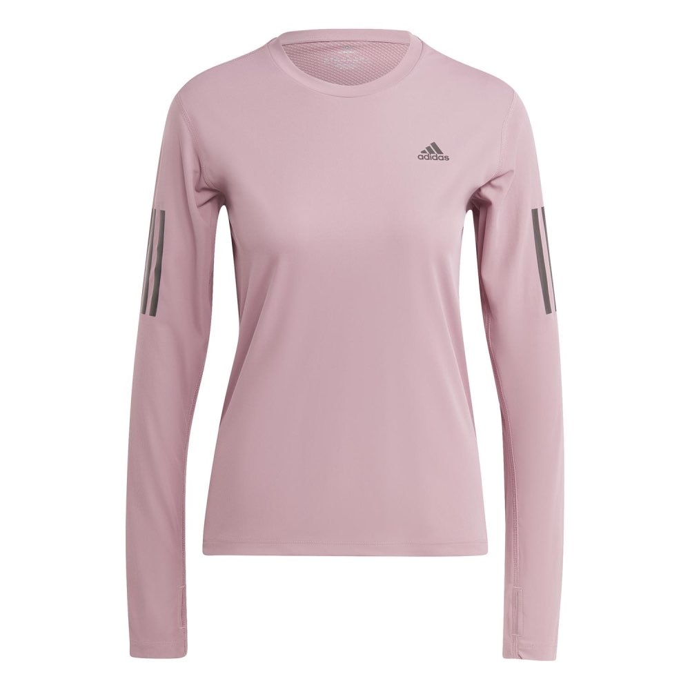 Adidas Own The Run Langermet Trøye Dame Rosa/Sort