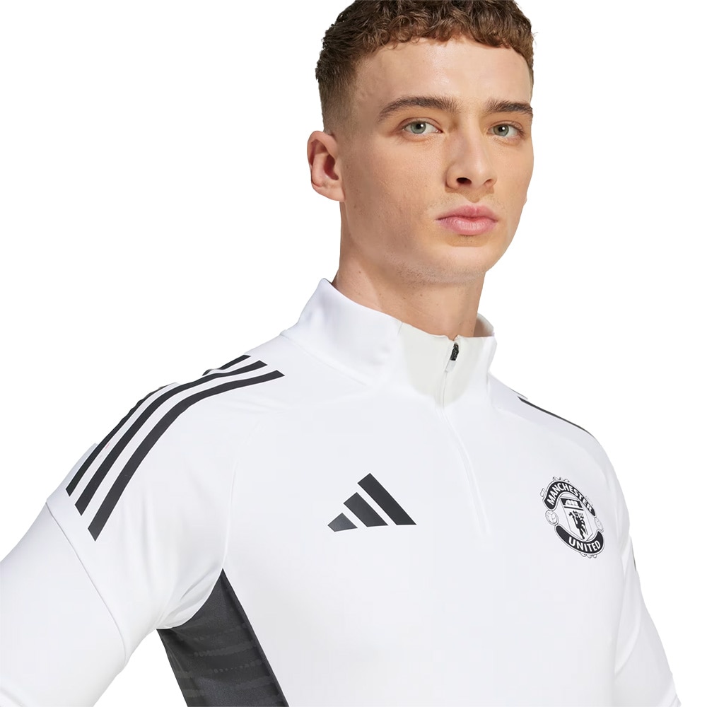 Adidas Manchester United Tiro Treningsgenser 25/26 Hvit