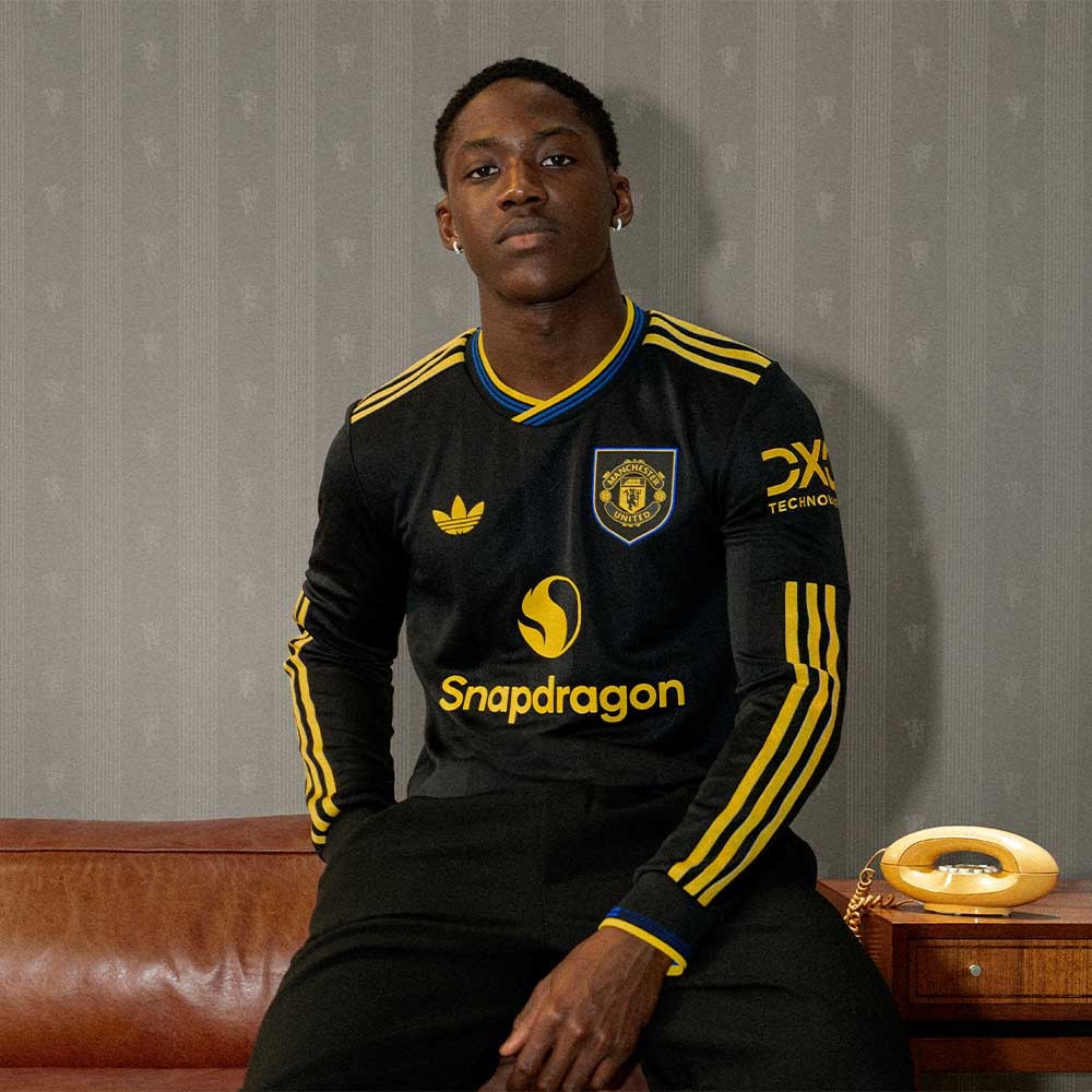Adidas Manchester United Langermet Fotballdrakt 25/26 Barn Tredje